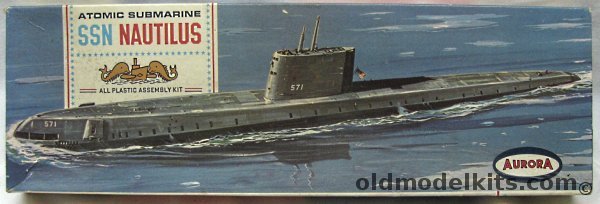 Aurora 1/242 Atomic Submarine SSN Nautilus SSN-571, 708-98 plastic model kit